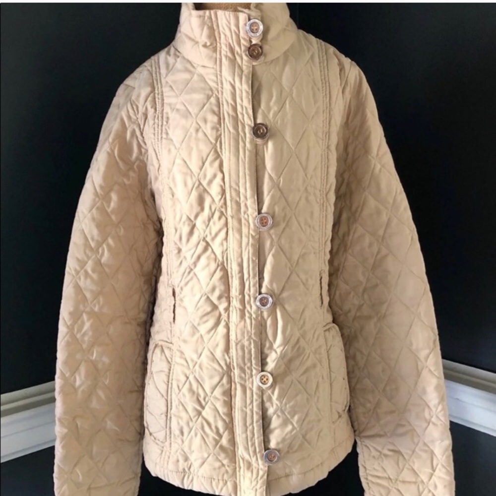 Lilly Pulitzer Quilted Destination Jacket, Belt, L